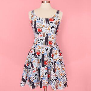 Kate Gabrielle Fleabag print sample dress size Small